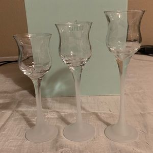 NIB PartyLite Iced Crystal Trio | Retired Item